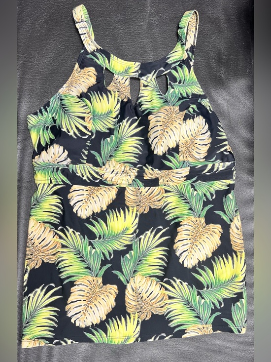Septangle Other - SEPTANGLE Tropical Leaf Halter & KEYHOLES Tankini Top - Black, Green & Yellow